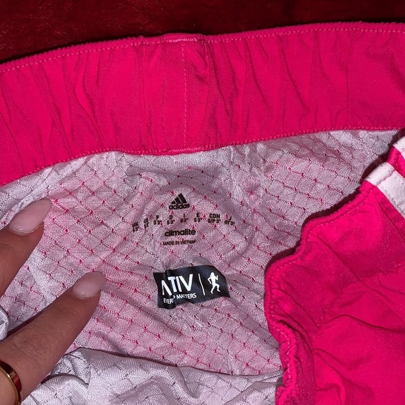 Hot Pink Adidas Athletic Shorts - Picture 2 of 3